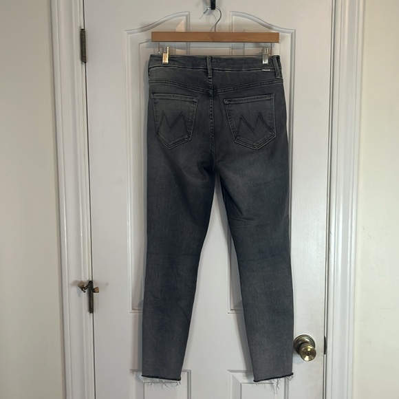 Mother | The Looker Frayed Ankle Jeans In Huntress Size 28/6 Gray Raw Hem 90s - Picture 8 of 13